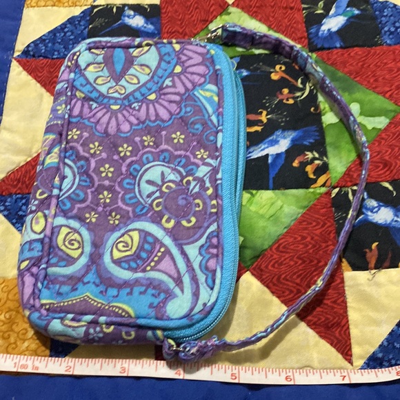 Purple Paisley Small Wristlet - Picture 4 of 6